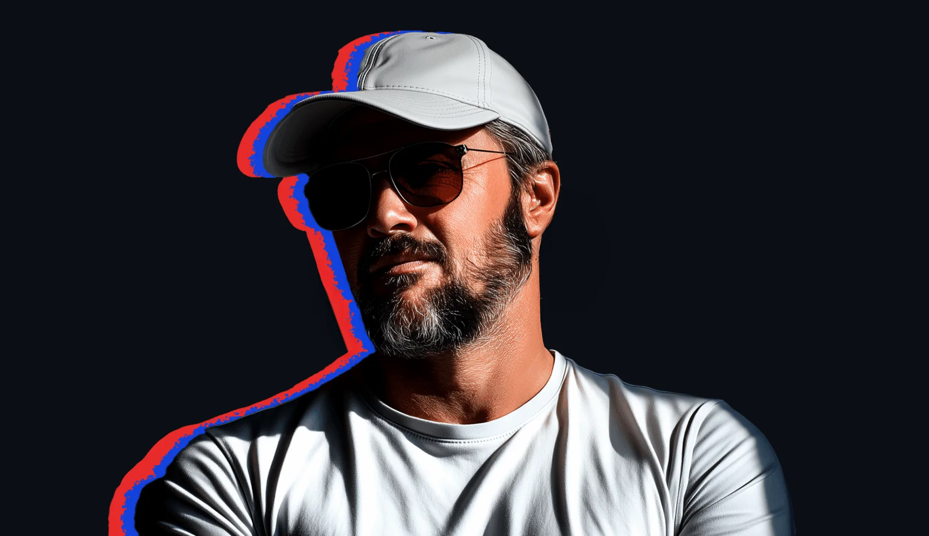 Portrait de Bialès, casquette et lunettes de soleil, DJ et producteur